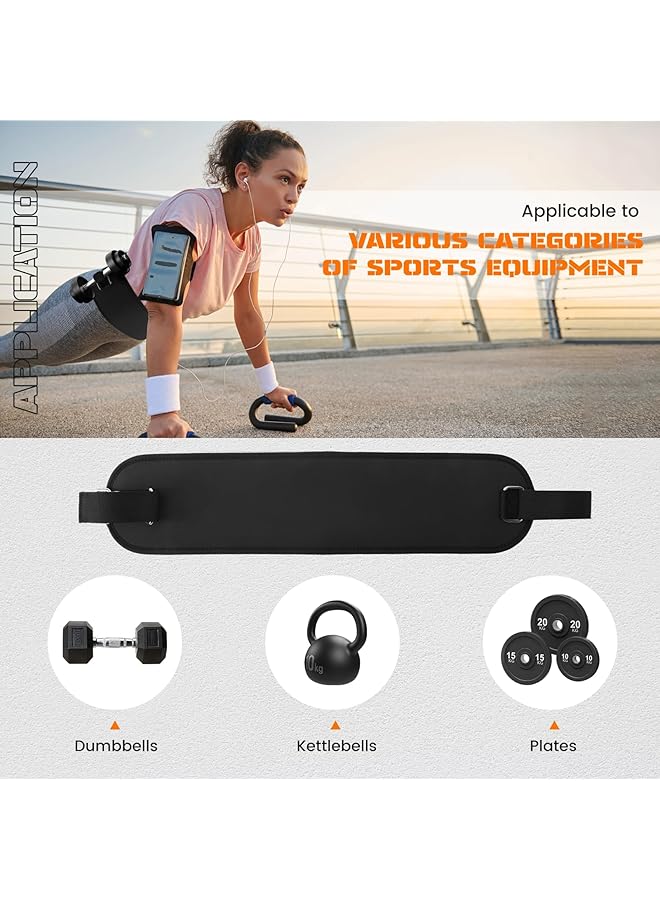NALACAL Hip Thrust Belt for Booty Lifting Easy to Use Adjustable Belt with Slip Resistant Padding for Gym Home Workouts Compatible with Dumbbells Kettlebells and Plates  - Image 4