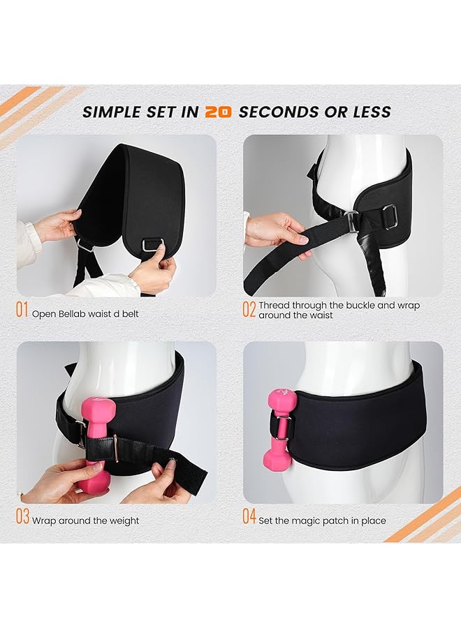 NALACAL Hip Thrust Belt for Booty Lifting Easy to Use Adjustable Belt with Slip Resistant Padding for Gym Home Workouts Compatible with Dumbbells Kettlebells and Plates  - Image 5