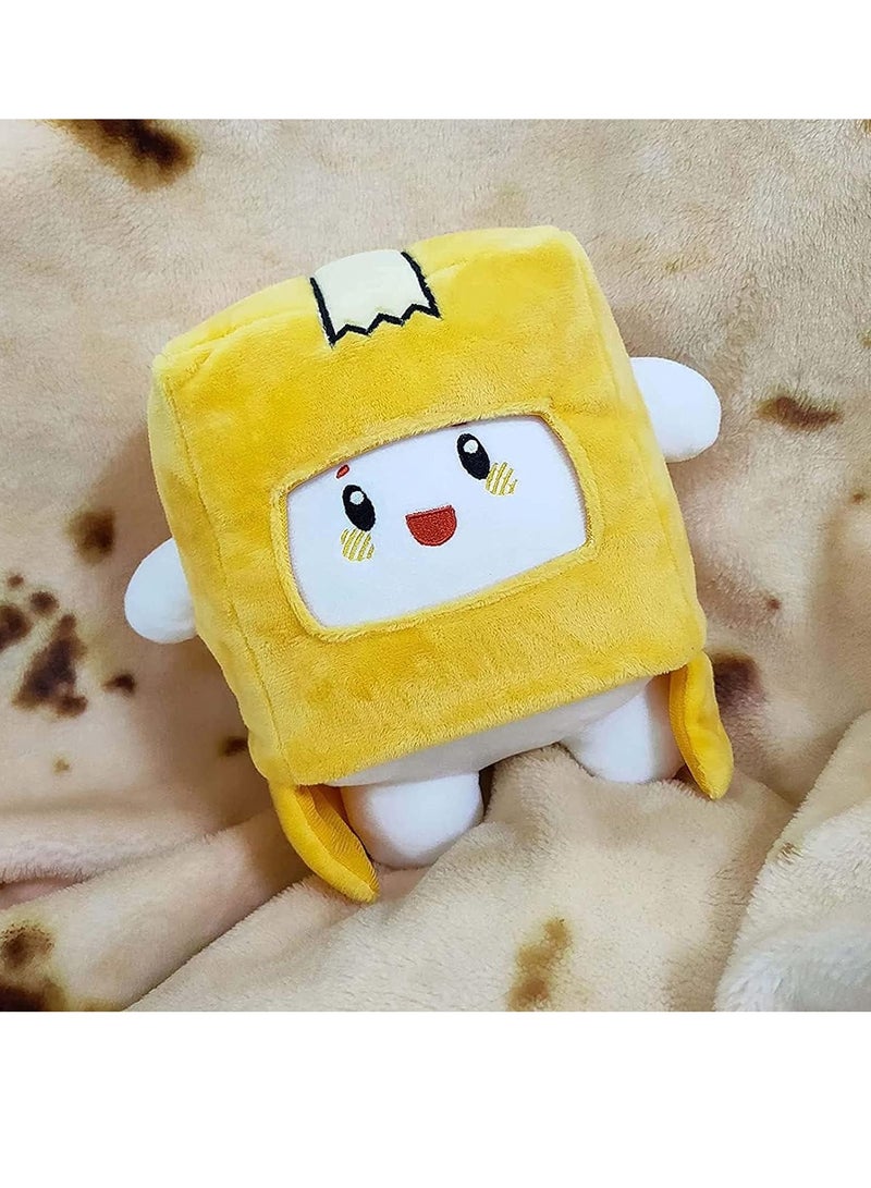 دوركو 3 قطع كرتون بلوش لعبة ، فوكسي و بوكسي قابلة للإزالة لطيف بلوشي دمية ناعمة ممشوة وسادة هدايا للمشجعين ، وسادة حجرية - Image 3