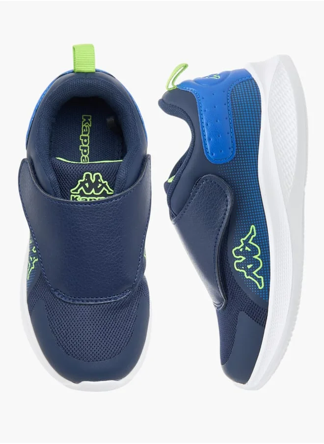 Kappa Boys Mesh Slip-On Sports Shoes With Hook And Loop Closure