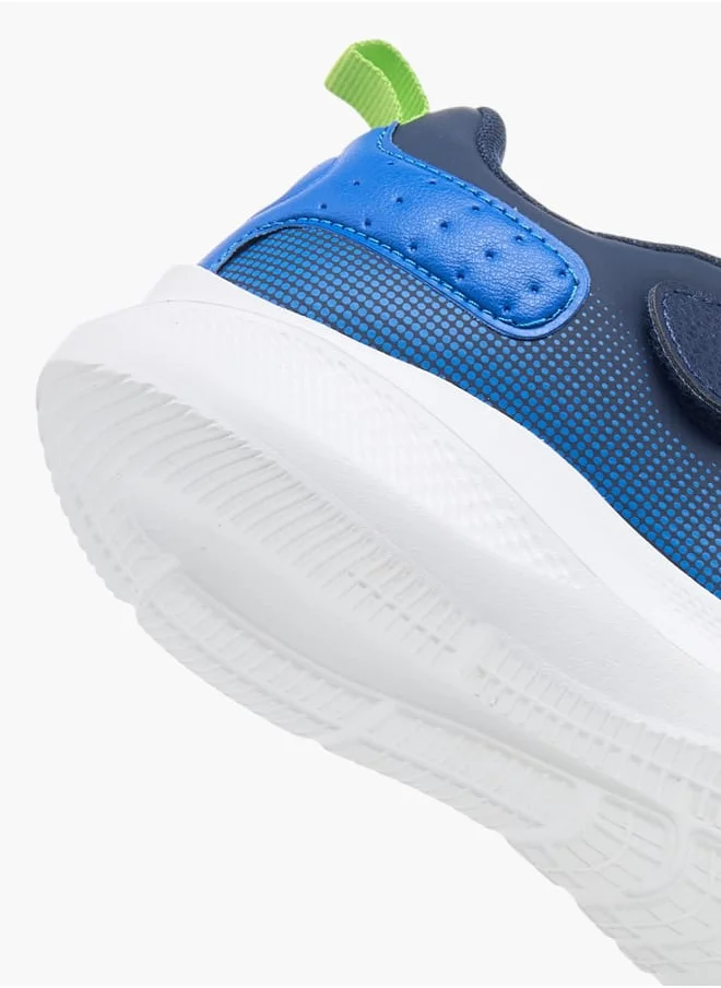Kappa Boys Mesh Slip-On Sports Shoes With Hook And Loop Closure