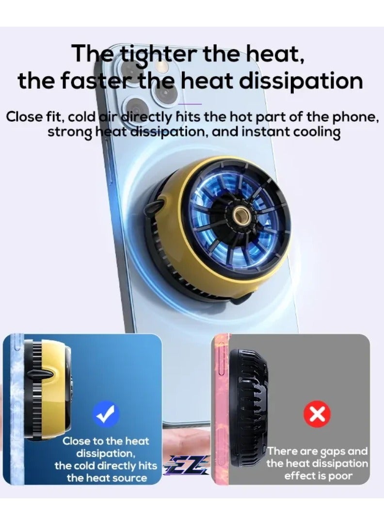 ELTRAZONE Phone Cooler for Gaming with Blue Light: Ultimate Cooling Solution for Android and iPhone Users - Image 2