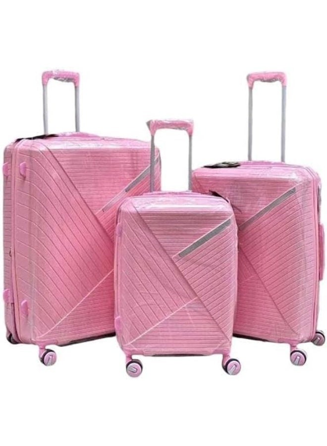 3-Piece Expandable Travel Luggage Set with Spinner Wheels, Durable Hard Shell Suitcases with TSA Lock and Silent 360° Wheels (20/24/28 Inch)