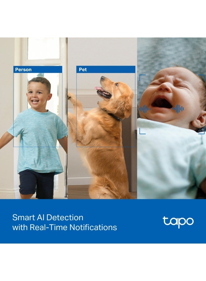 tapo TP-Link Tapo C250 Pan/Tilt AI Home Security Wi-Fi Camera. - Image 4