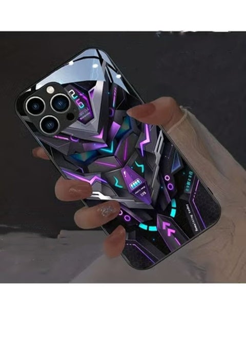 Colorful Intelligent Voice Controlled Luminous Shell Supports For Iphone 15