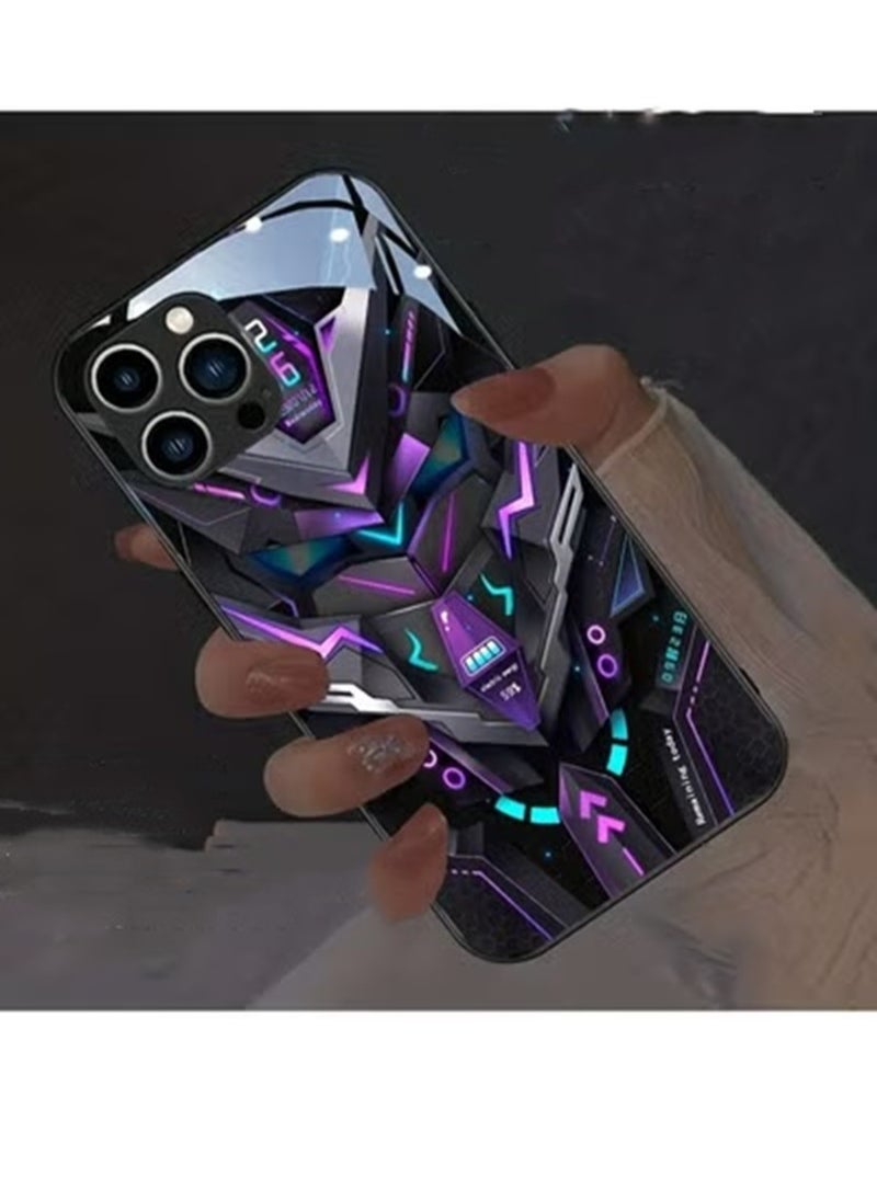 Generic Colorful Intelligent Voice Controlled Luminous Shell Supports For Iphone 15  - Image 1