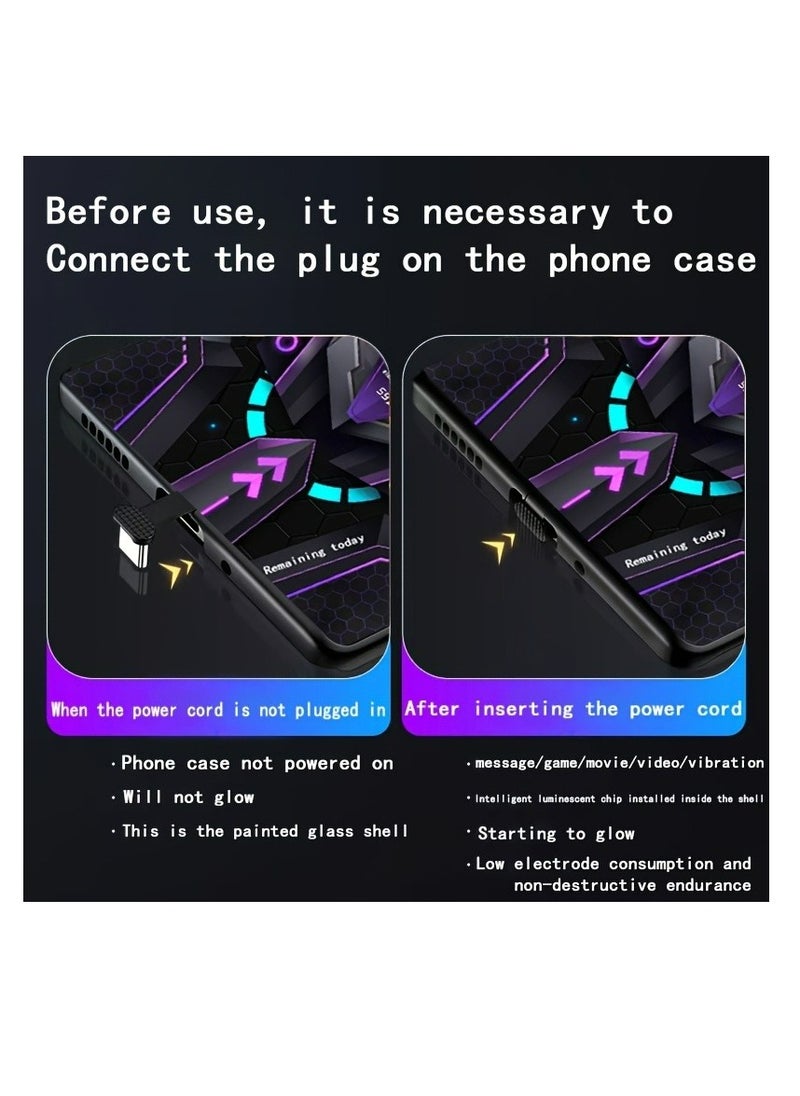 Generic - Colorful Intelligent Voice Controlled Luminous Shell Supports For Iphone 15 - Image 1