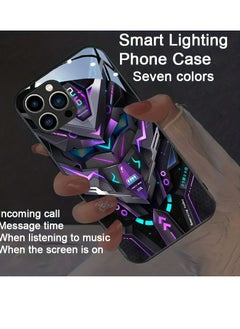 Colorful Intelligent Voice Controlled Luminous Shell Supports For Iphone 15