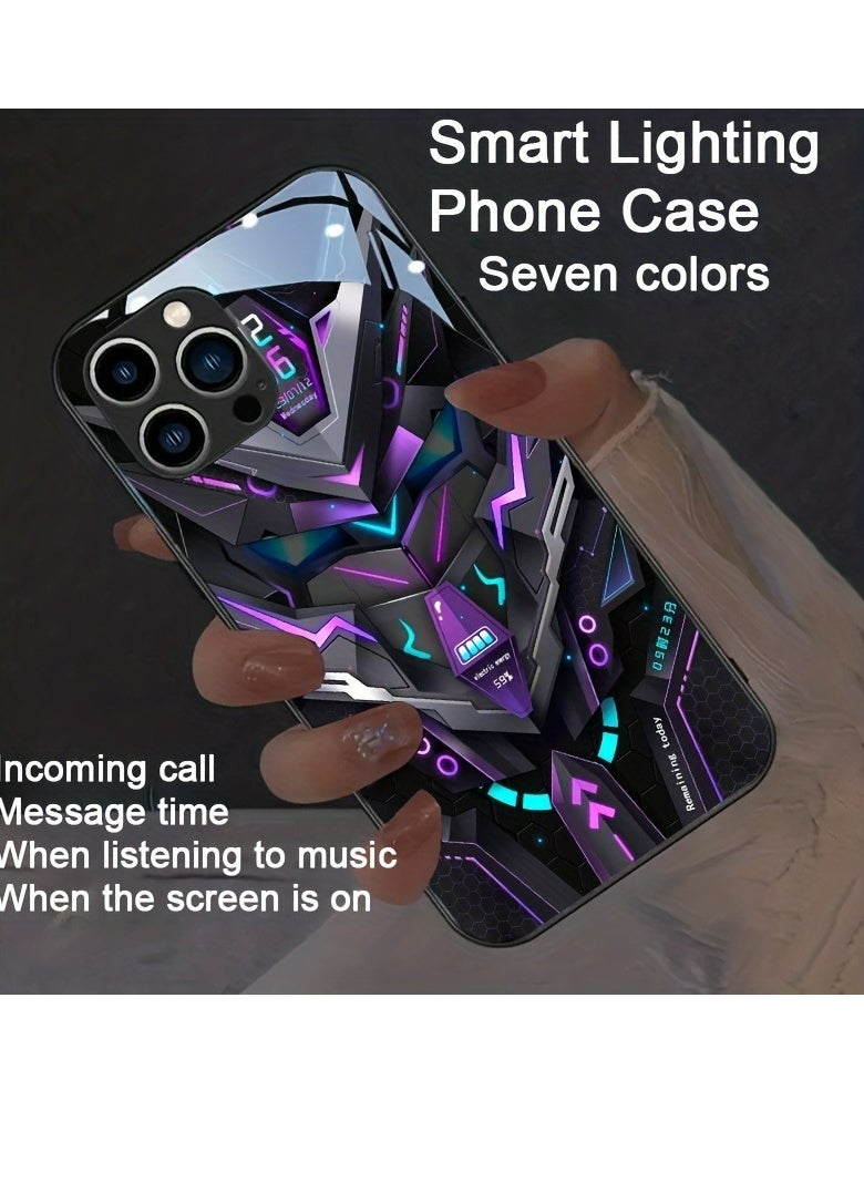 Generic - Colorful Intelligent Voice Controlled Luminous Shell Supports For Iphone 15 - Image 1