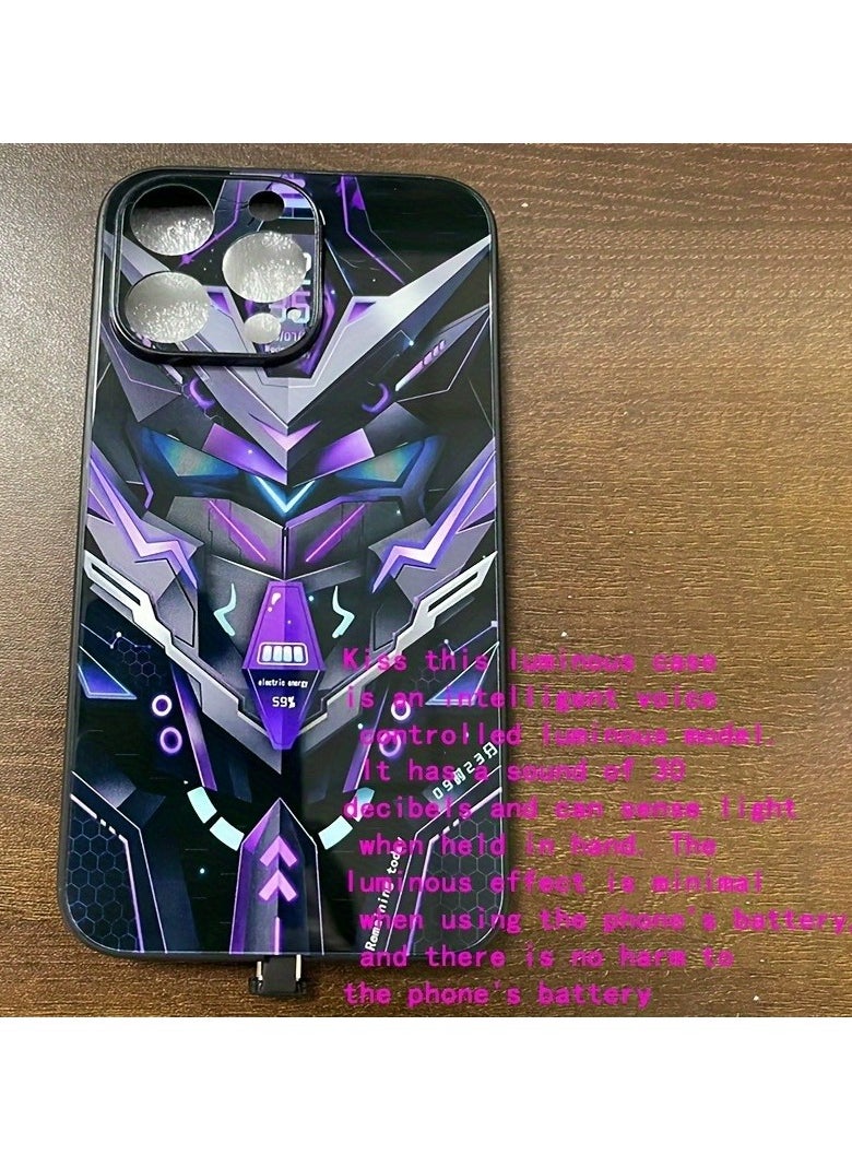 Generic - Colorful Intelligent Voice Controlled Luminous Shell Supports For Iphone 15 - Image 1
