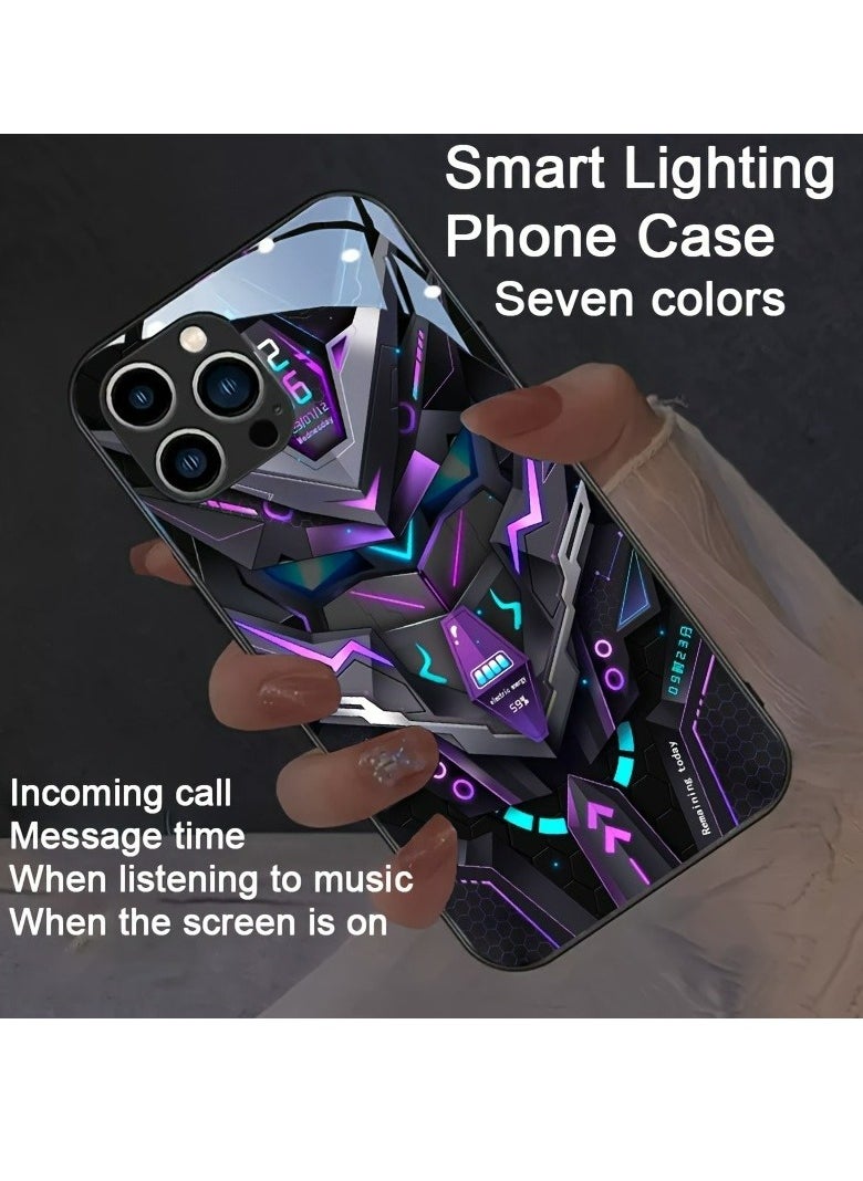 Generic - Colorful Intelligent Voice Controlled Luminous Shell Supports For Iphone 15 - Image 1