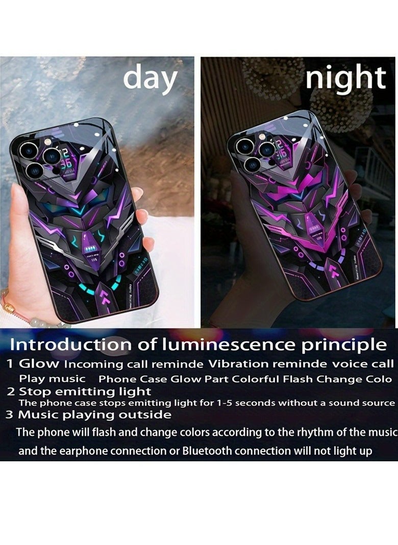 Generic - Colorful Intelligent Voice Controlled Luminous Shell Supports For Iphone 15 - Image 1