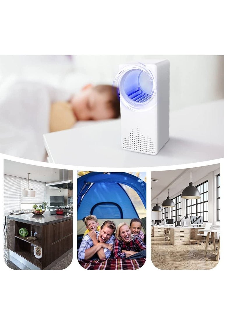 Excefore قاتل البعوض الكهربائي، مصباح قاتل البعوض الفيزيائي للاستخدام الداخلي، مصباح قاتل الحشرات بالأشعة فوق البنفسجية، قاتل الذباب الكهربائي مع USB، للمنزل وغرفة النوم والحديقة الخارجية والمطبخ والتخييم والبعوض والفناء الخلفي والفناء - Image 5