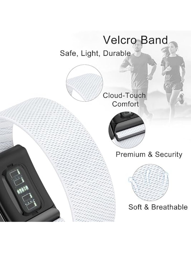 Aookay for Whoop 4.0 Band, Ultra-Soft, Stylish & Affordable Replacement Band Strap, Soft Stretchy Fabric Strap Band with U-Shaped Connector (White) - Image 5