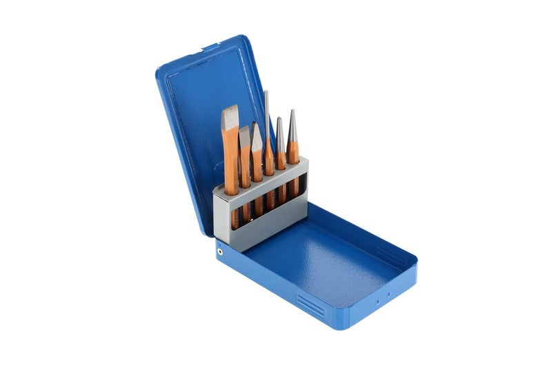 GEDORE8725710 106 D Chisel and Punch Set 6 pcs in Metal case - Image 1