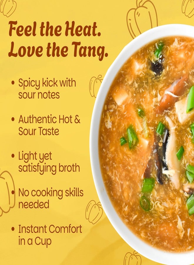 Brew Lab Instant Hot & Sour Soup Premix | Restaurant-Style | Spicy Tangy Veg Soup | No Preservatives | Quick & Easy Veg Soup Mix (250 g) - Image 4