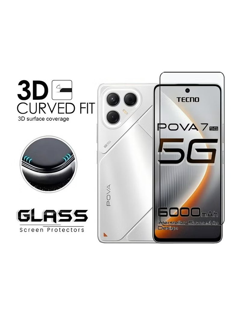 SNBFA TECNO Pova 7 5G حامي الشاشة مع فيلم عدسة الكاميرا - Image 2