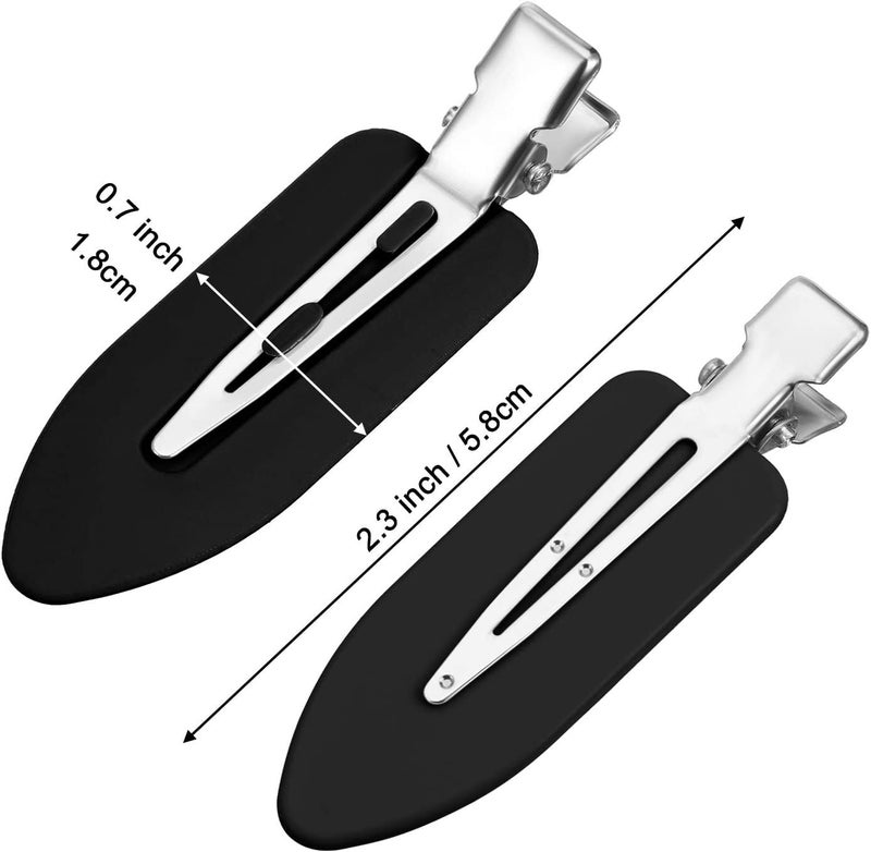 Street27® No Bend Hair Clips Creaseless hair clips used by Professionals & Celebrity Stylists, Perfect for Women Makeup, Hairstyling & Sectioning, will Not Crease or Dent Hair (10pcs Black) - Image 5
