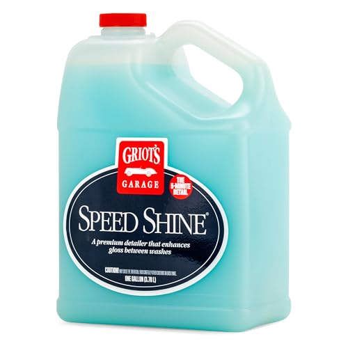 GRIOTS GARAGE Griot's Garage Speed Shine for Car Detailing, Quick Detailer for All Exterior Surfaces, Trim and Wheels, Provides a Glossy Finish, 11148, One Gallon - Image 1