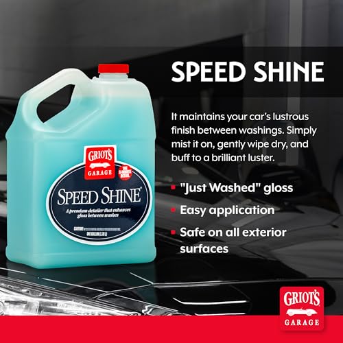 GRIOTS GARAGE Griot's Garage Speed Shine for Car Detailing, Quick Detailer for All Exterior Surfaces, Trim and Wheels, Provides a Glossy Finish, 11148, One Gallon - Image 2