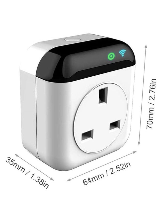 Programmable Smart Wifi Thermostat Plug Outlet Mini Temperature Controller 15A Plug-in Socket APP Control Voice Control Schedule Timer Electric Switch for Heating Cooling Appliances