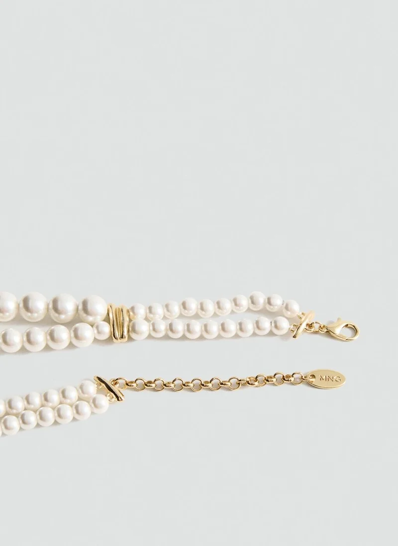 مانجو Pearl and crystal choker