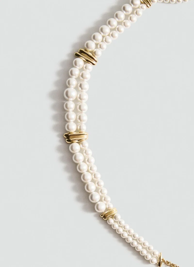 MANGO  Pearl and crystal choker for Women | Best Price UAE