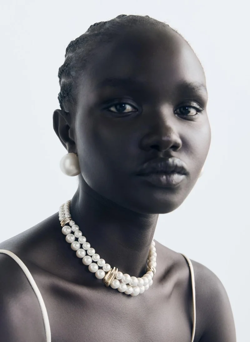 MANGO  Pearl and crystal choker for Women | Best Price UAE