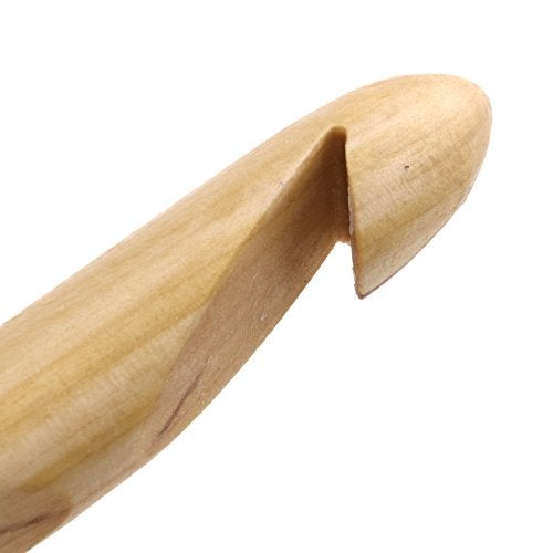 SING F LTD 1Pc Large Crochet Hook Bamboo Needles Chunky Jumbo 25Mm Yarn Knit Knitting Hook - Image 4