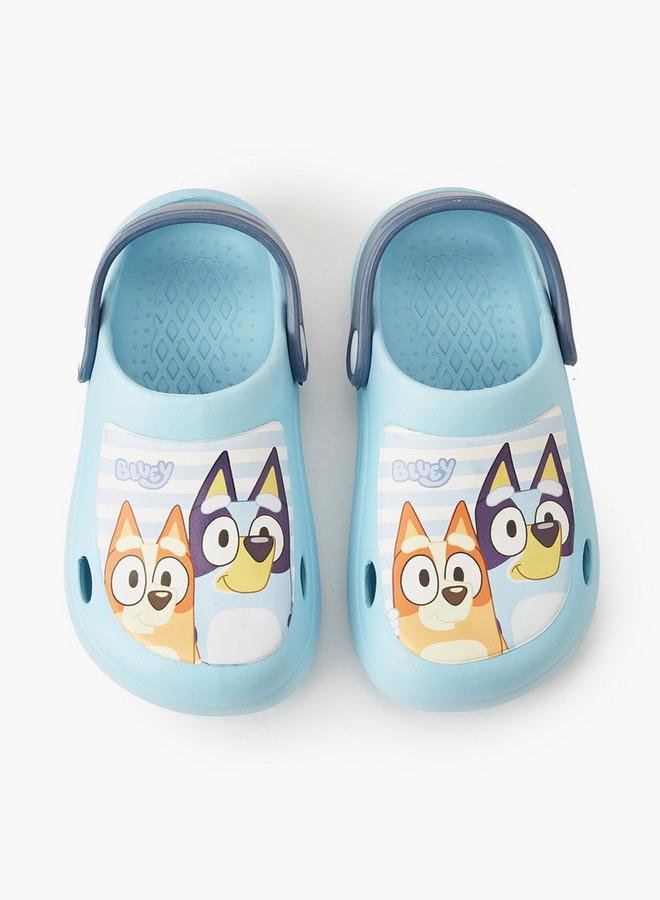 BLUEY أحذية كلوجز ذات حزام خلفي مطبوعة للجنسين - Image 1
