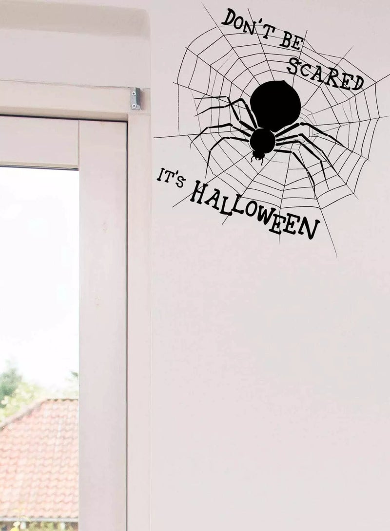 1pc Halloween Slogan Graphic Wall Sticker  - Image 2