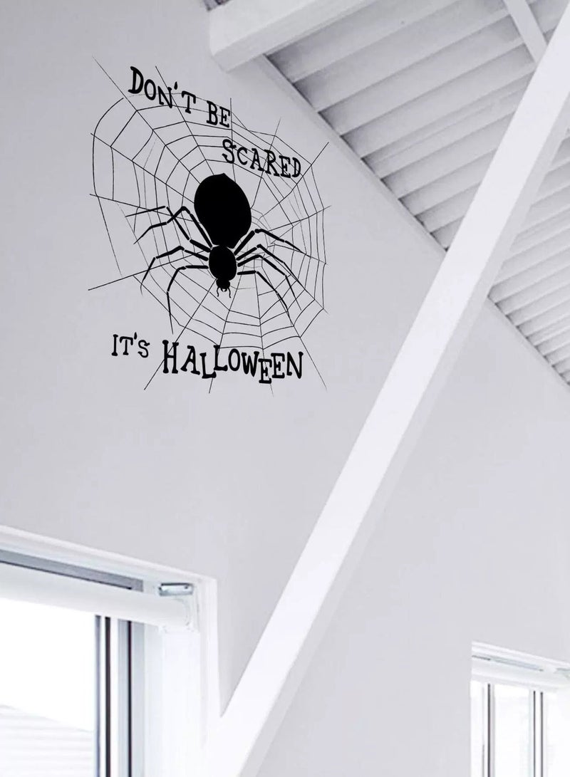 1pc Halloween Slogan Graphic Wall Sticker  - Image 4