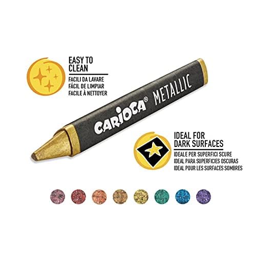 Carioca METALLIC WAX PASTELS 8pcs 43163 - Image 2