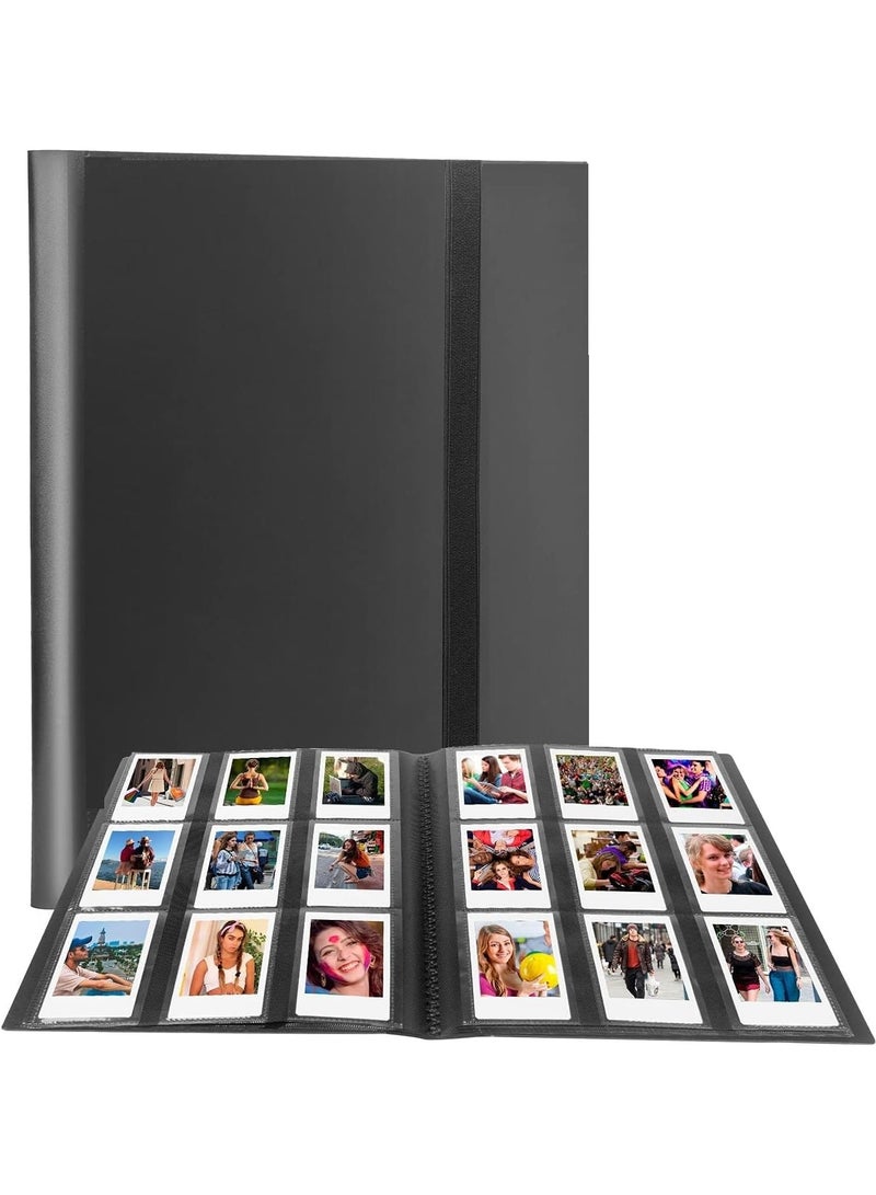VKL 432 Pockets Mini Photo Album Compatible for Fujifilm Instax Mini 12 11 9 90 8+ 8 7S 40 26 25 EVO LiPlay Instant Camera/Mini Link SP-1 Printer/Z2300/ PIC-300 Polaroid Pictures（Black) - Image 1