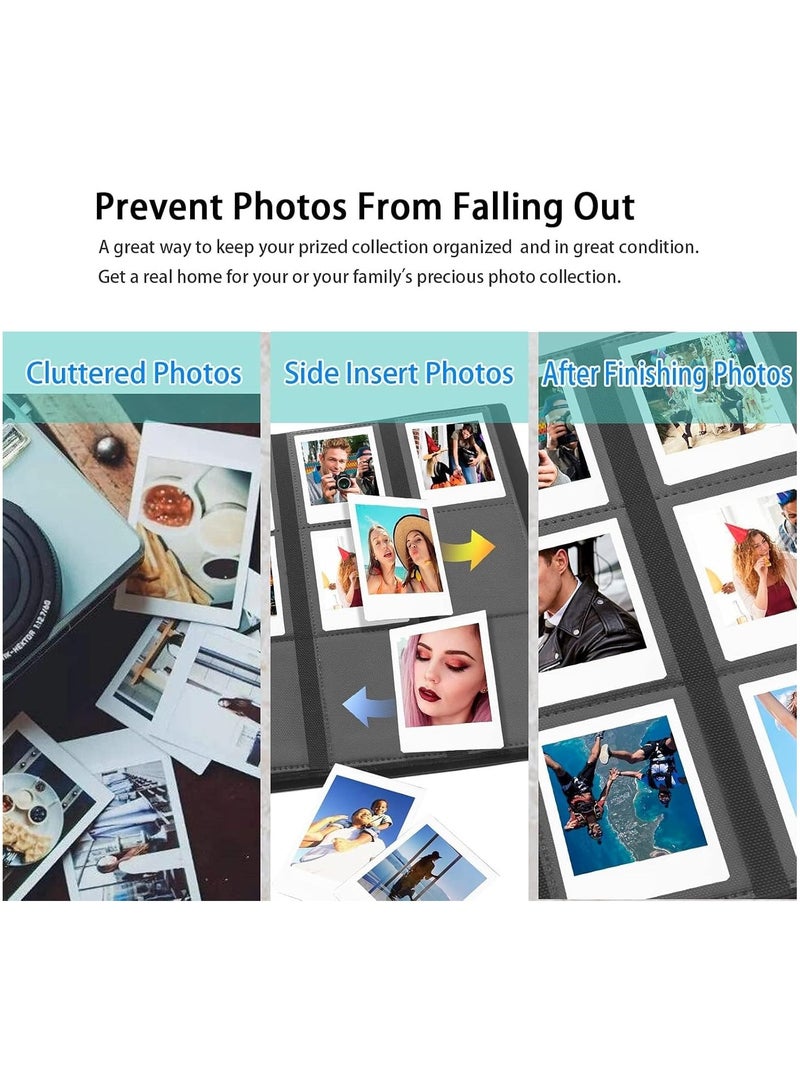 VKL 432 Pockets Mini Photo Album Compatible for Fujifilm Instax Mini 12 11 9 90 8+ 8 7S 40 26 25 EVO LiPlay Instant Camera/Mini Link SP-1 Printer/Z2300/ PIC-300 Polaroid Pictures（Black) - Image 5