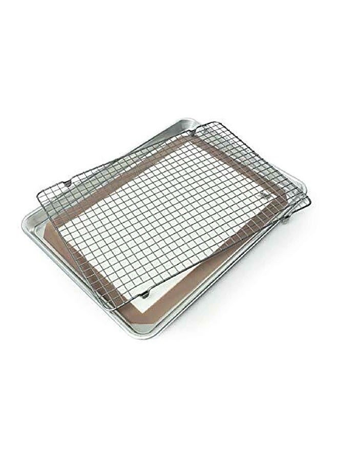 NORDICWARE 3-Piece Cookie Baking Set Silver 1.1 x 13 x 18 Inch 43130AHS - Image 1