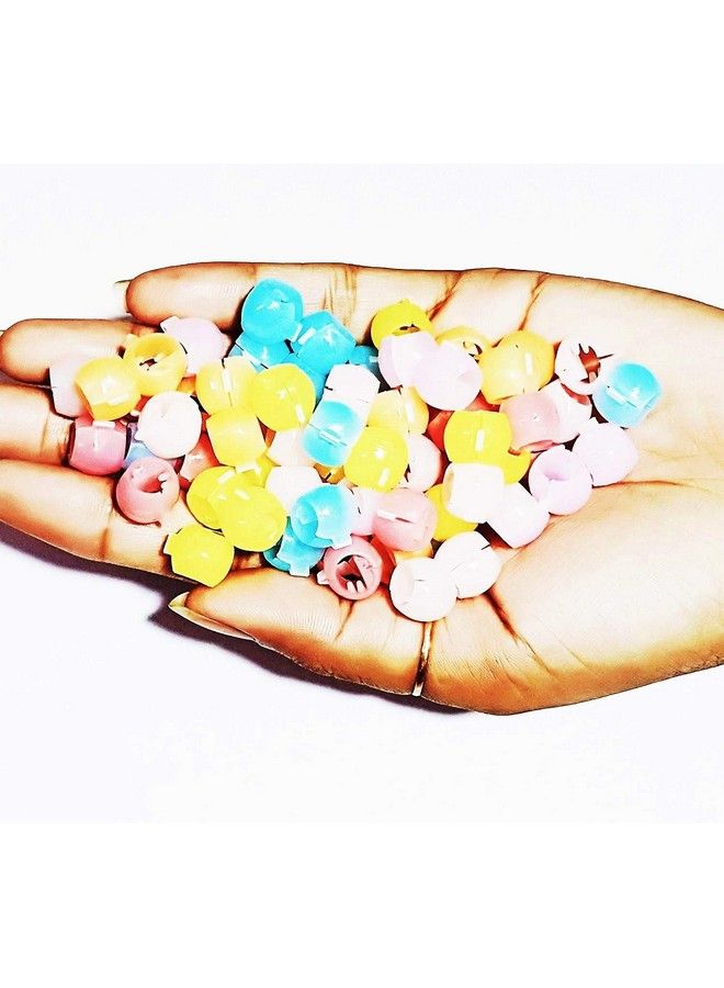 Drishti Plastic Hair Tic Tacs Hair Clips For Girls Water Multicolor Pack Of 6 (72 Pcs) - Image 3