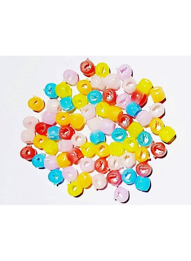 Drishti Plastic Hair Tic Tacs Hair Clips For Girls Water Multicolor Pack Of 6 (72 Pcs) - Image 2