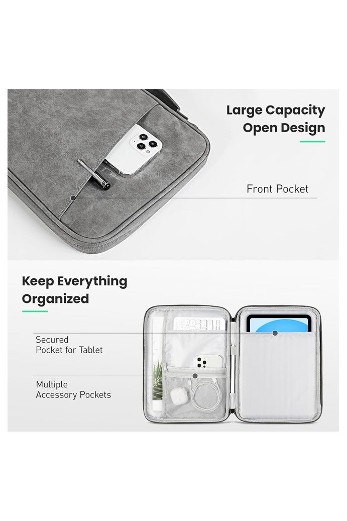 11 Inch Tablet Sleeve Bag Waterproof Travel Bag, Grey - Image 4