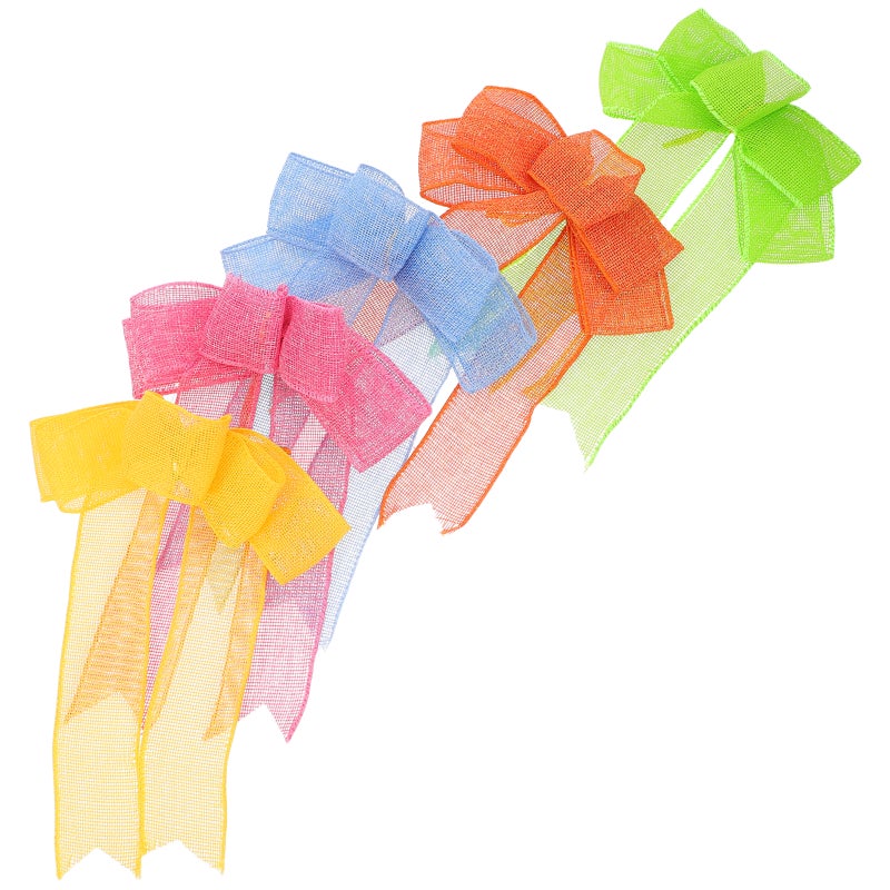 Colorful Bows Party Atmosphere Enhancement Handmade DIY Craft Accessories For Family Gatherings 18x25cm 5Pcs - Image 5