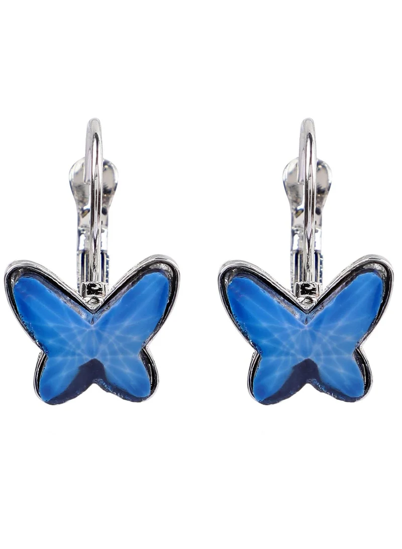 SOHI Pack of 2 Gold Plated Designer Hoop Earrings