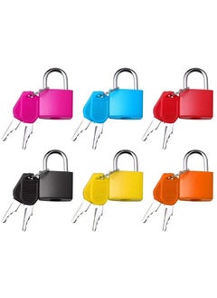 6 Pcs Suitcase Locks with Keys Luggage Padlocks Mini Keyed Padlock