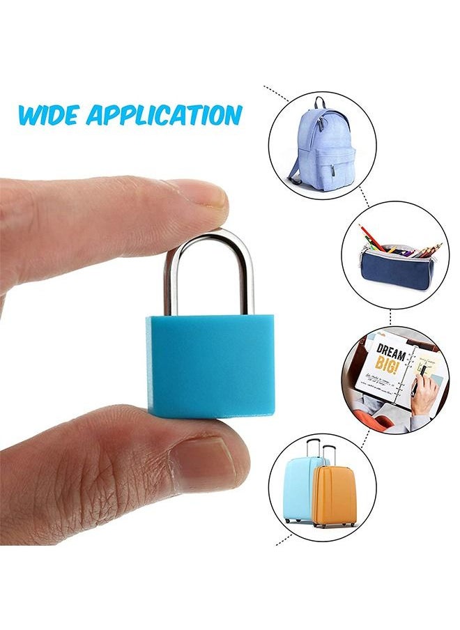 Generic - 6 Pcs Suitcase Locks with Keys Luggage Padlocks Mini Keyed Padlock - Image 1