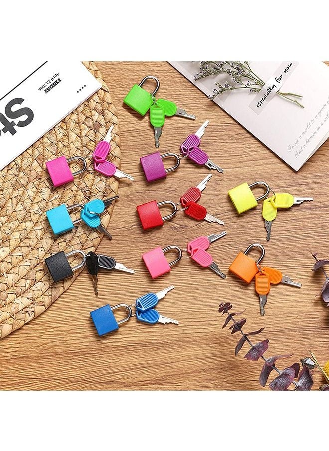 Generic - 6 Pcs Suitcase Locks with Keys Luggage Padlocks Mini Keyed Padlock - Image 1
