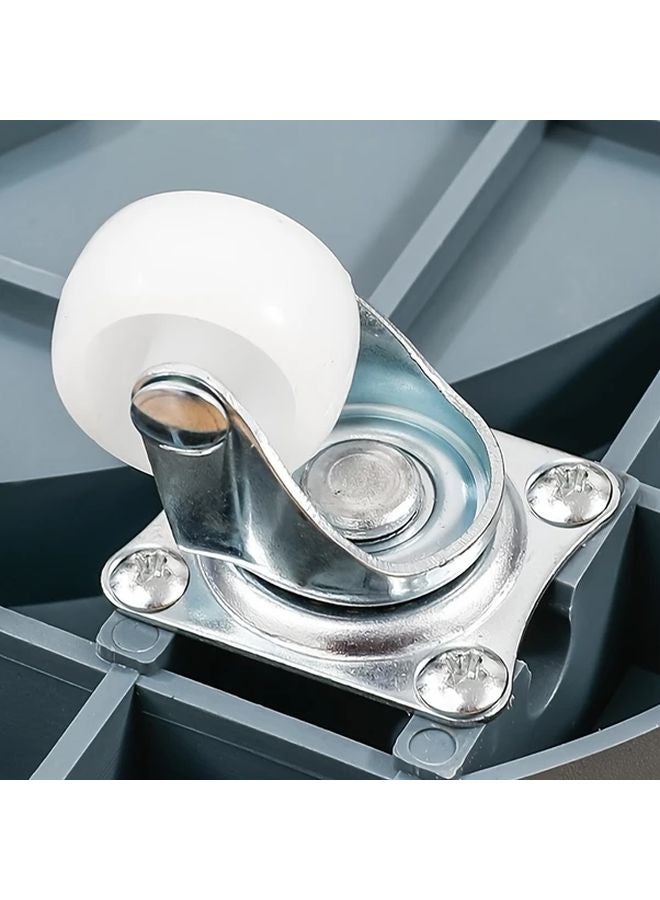 1 Set Heavy Duty Wheeled Bracket For Water Gas Cylinder With Green Plant Base Kitchen Shelf - Image 5