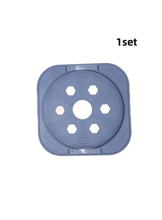 1 Set Heavy Duty Wheeled Bracket For Water Gas Cylinder With Green Plant Base Kitchen Shelf - Image 1