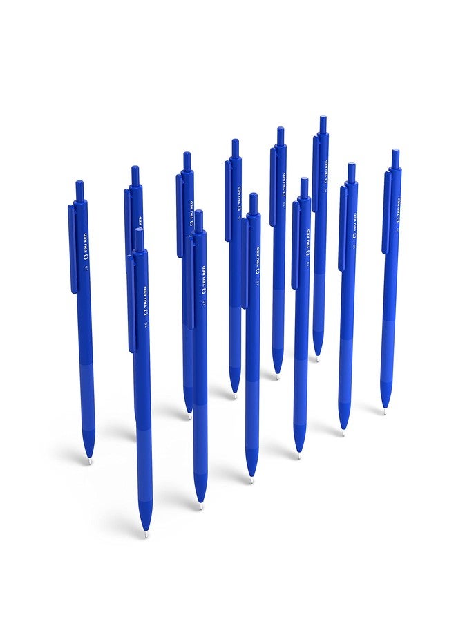 TRU RED TR59162 Ballpoint Gripped Retractable Pen, Medium Point, 1.0mm, Blue, Dozen - Image 4