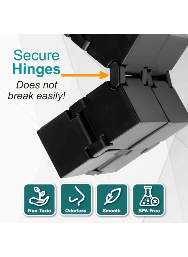 SMALL FISH Infinity Cube Sensory Fidget Toy, EDC Fidgeting Game for Kids and Adults, Cool Mini Gadget Best for Stress and Anxiety Relief and Kill Time, Unique Idea That is Light on The Fingers and Hands - Image 4