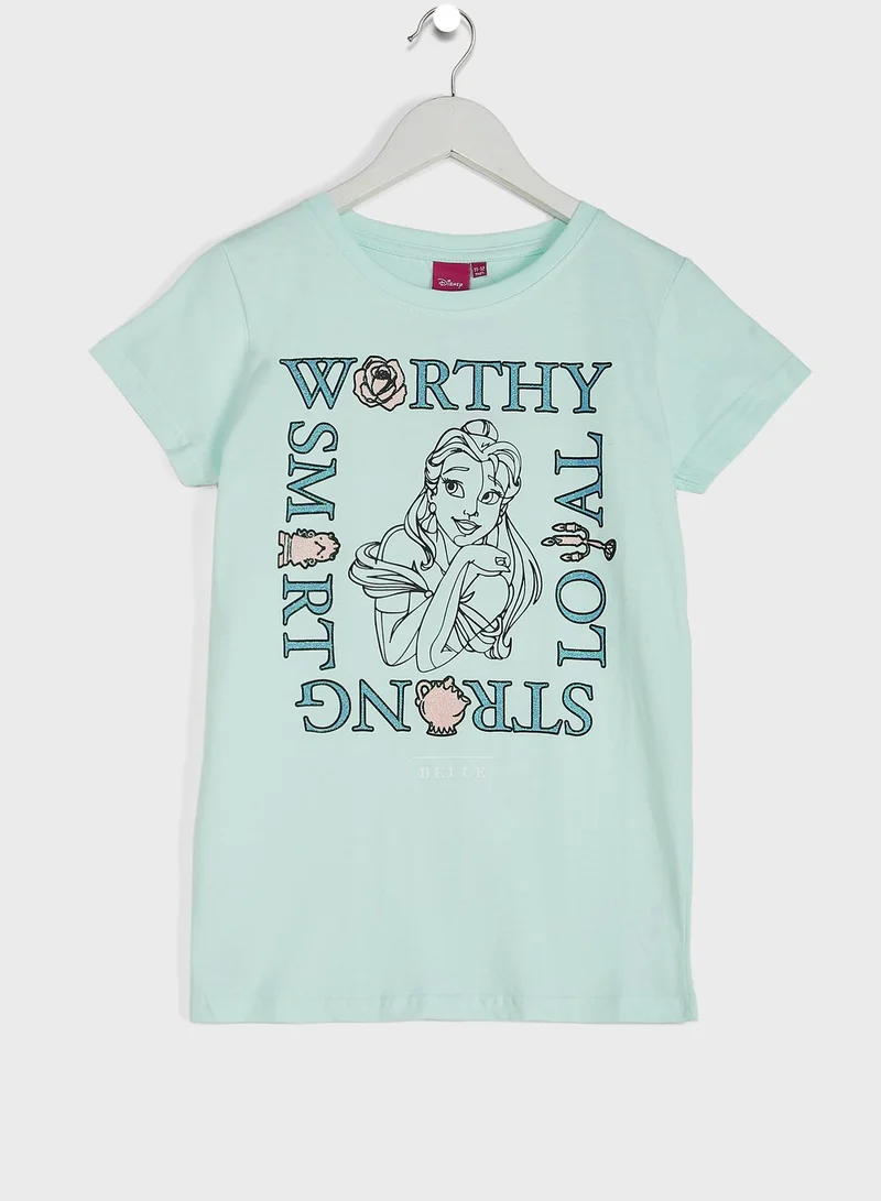 Disney Kids Princess Print T-Shirt