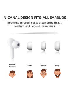 Excefore Language Translator Earbuds, Portable Translator Bluetooth Headphones Supports Calls, Music, 144 Languages Online Translation, 5 Translation Modes, Acccents 0.5s Rapid Translation (White)  - Image 3